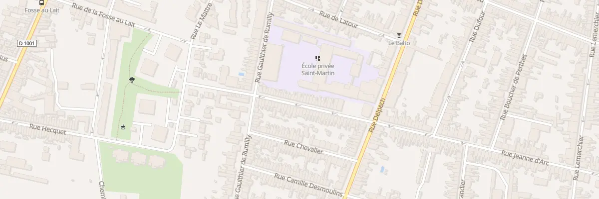 Plan du 27 Rue Jeanne d’Arc à Amiens