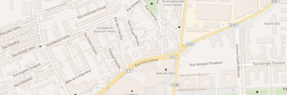 Plan du 6 Rue Claude Bernard à Gennevilliers