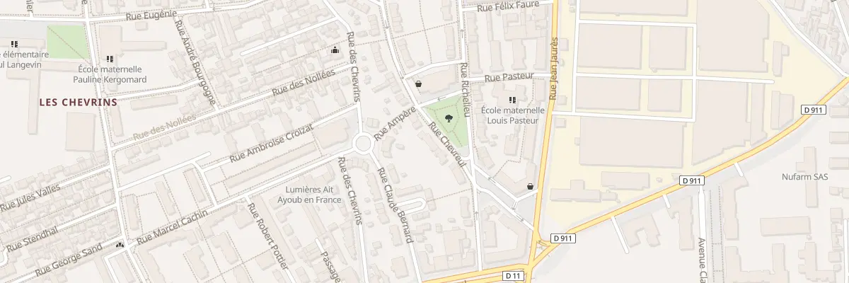 Plan du 21 Rue Chevreul à Gennevilliers
