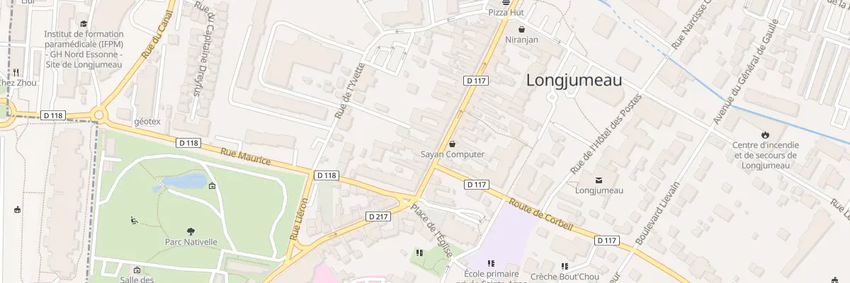 Plan du 124 Rue Pdt Francois Mitterrand à Longjumeau