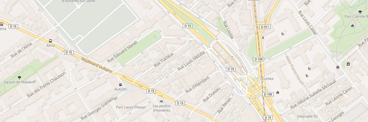 Plan du 17 Rue Louis Melotte à Asnières-sur-Seine