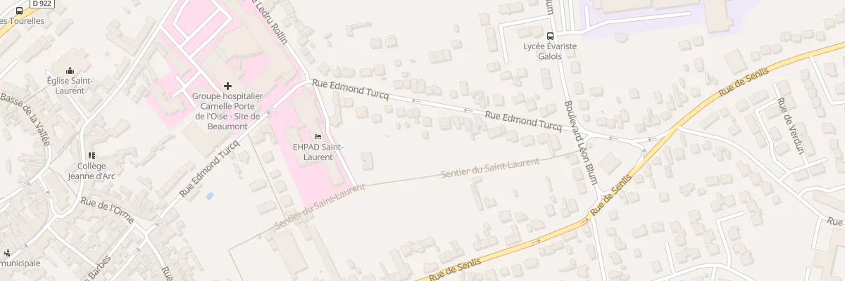 Plan du 38 Rue Edmond Turcq à Beaumont-sur-Oise