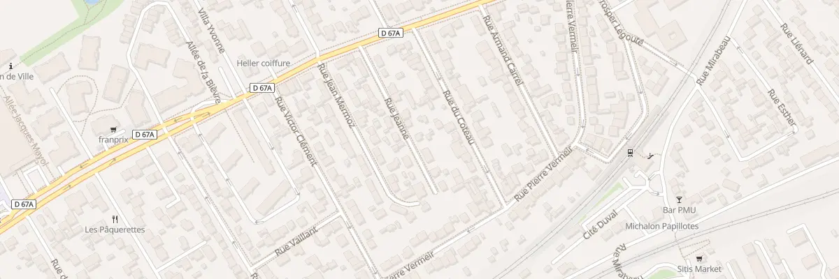 Plan du 13 Rue Jeanne à Antony