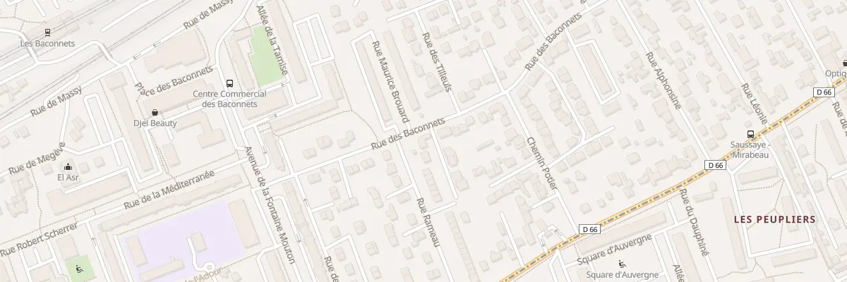 Plan du 67 Rue des Baconnets à Antony