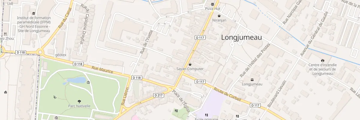 Plan du 122 Rue Pdt Francois Mitterrand à Longjumeau