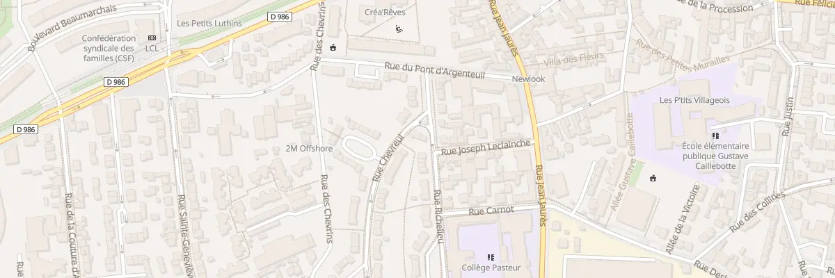Plan du 88 Rue Chevreul à Gennevilliers