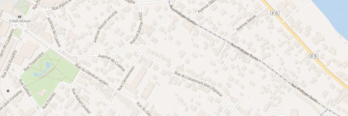 Plan du 13 Rue Lieutenant J Vigneux à Saint-Gratien