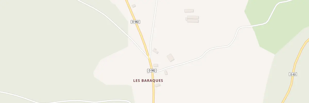 Plan du 3 Les Barraques à Chirac-Bellevue