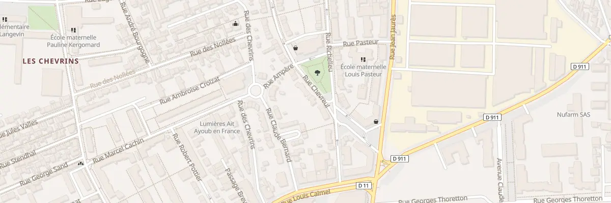 Plan du 13 Rue Chevreul à Gennevilliers