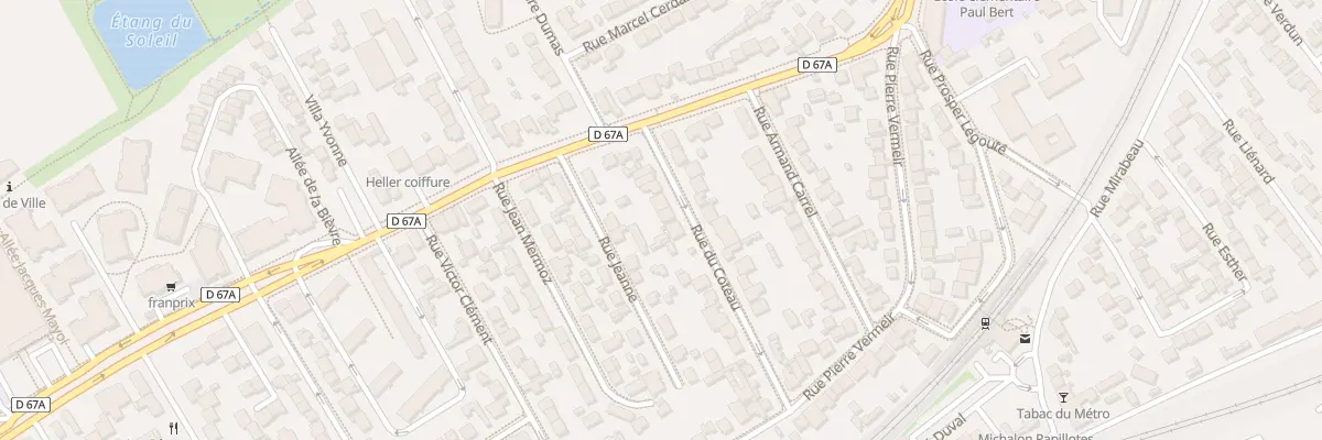 Plan du 8B Rue du Coteau à Antony