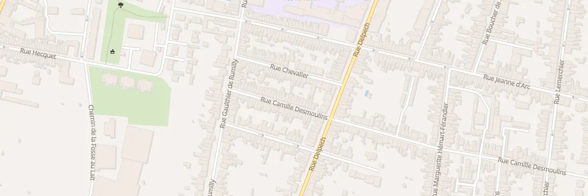 Plan du 37 Rue Camille Desmoulins à Amiens