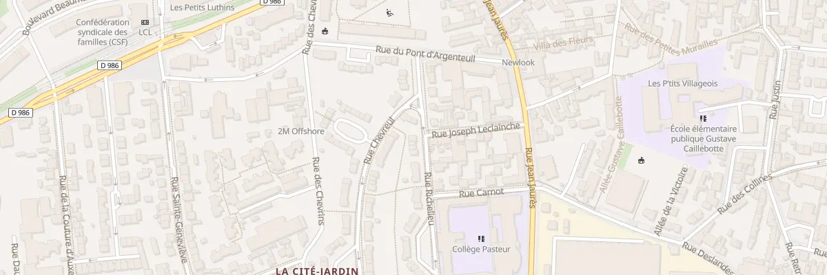 Plan du 87 Rue Richelieu à Gennevilliers