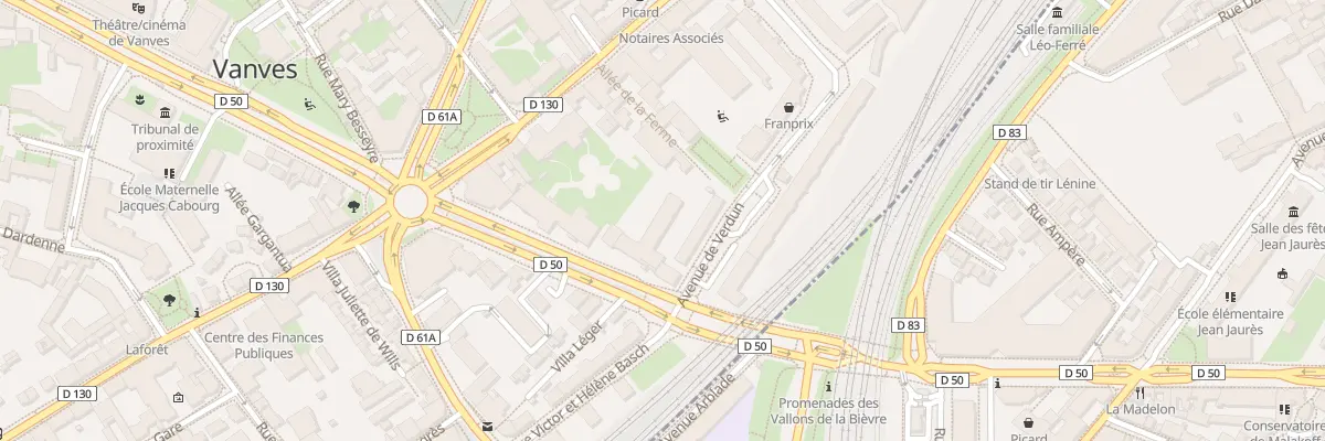 Plan du 17 Rue Ernest Laval à Vanves