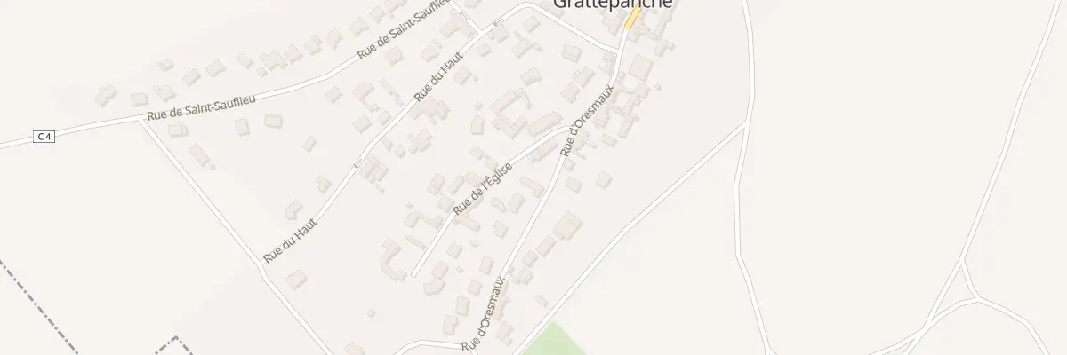 Plan du 61 Rue de l’Eglise à Grattepanche