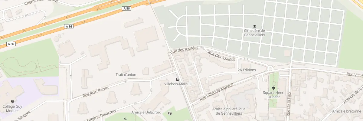 Plan du 18 Av des Lots Communaux à Gennevilliers
