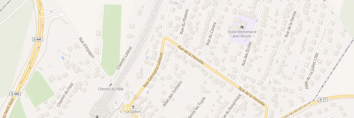 Plan du 39 Rue de la Honville à Lardy