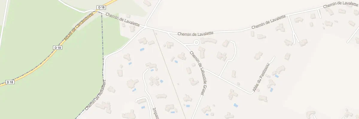 Plan du 4 Che de Labastide Gratel à Carcassonne