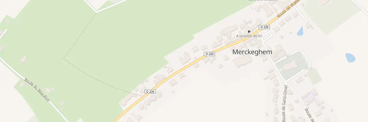 Plan du 324 Rte de Watten à Merckeghem