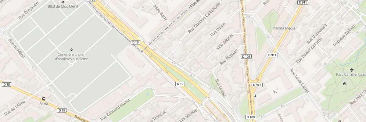 Plan du 9 Vla Poisson à Asnières-sur-Seine