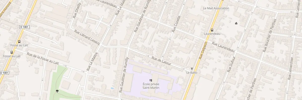 Plan du 15 Rue Latour à Amiens