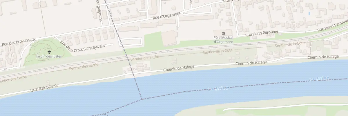 Plan du 150 Che du Halage à Épinay-sur-Seine