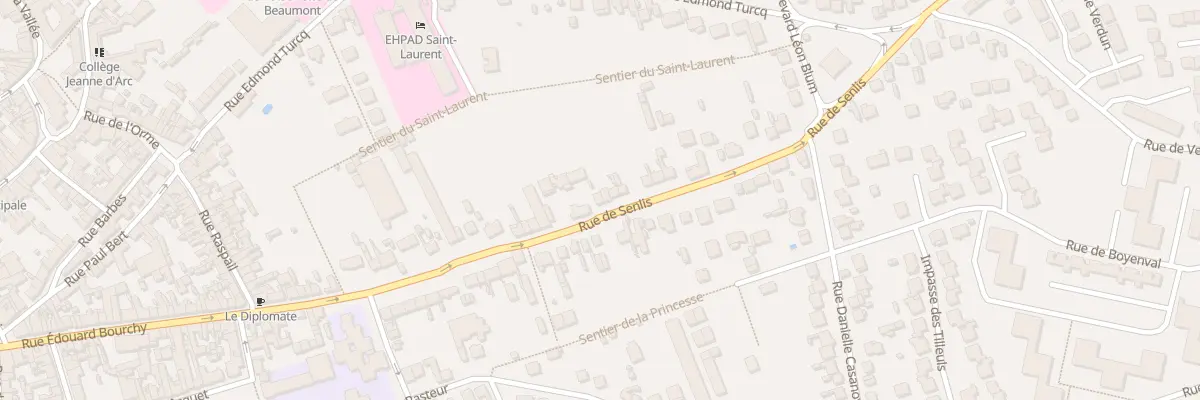 Plan du 87 Rue de Senlis à Beaumont-sur-Oise