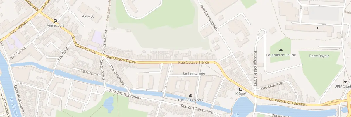 Plan du 98 Rue Octave Tierce à Amiens