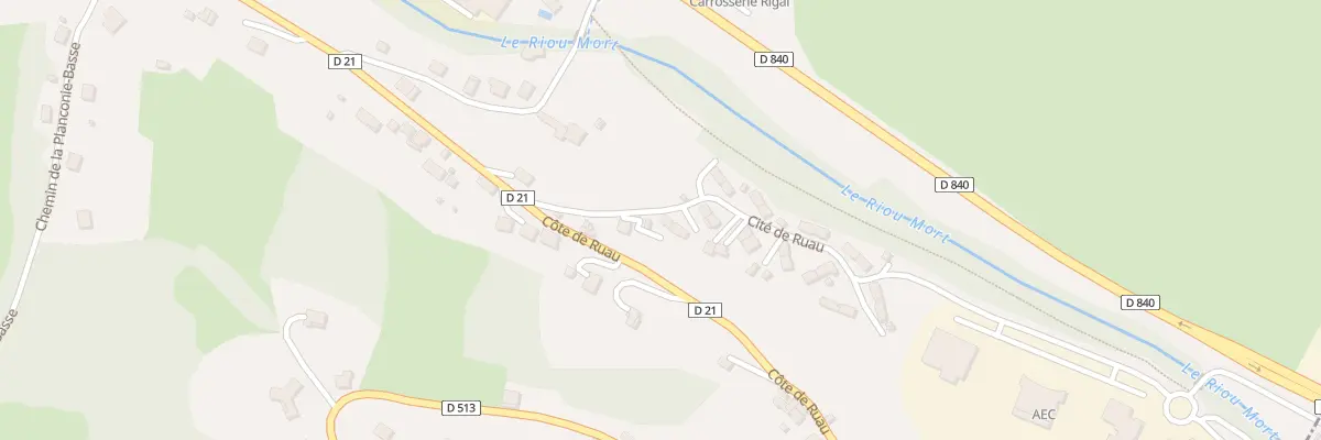 Plan du 8 Cite de Ruau à Aubin