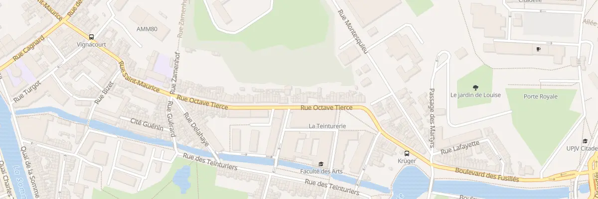 Plan du 96 Rue Octave Tierce à Amiens