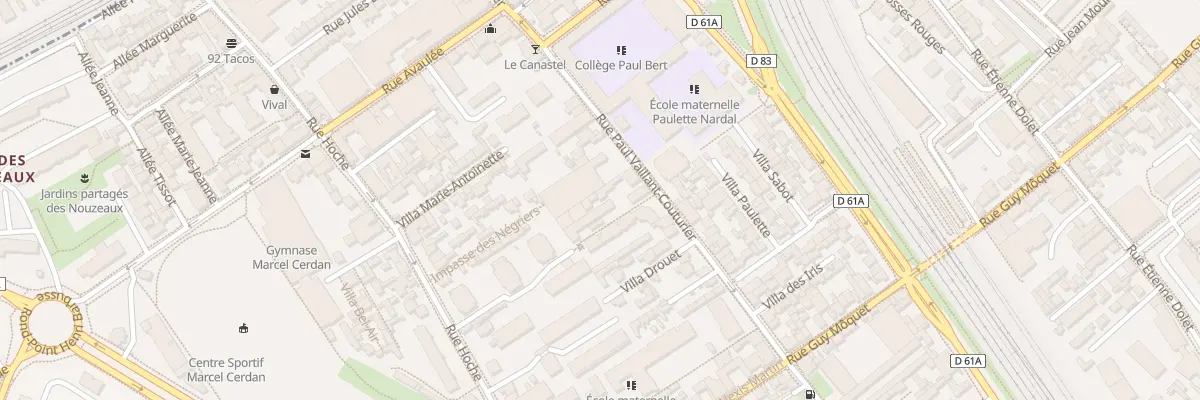 Plan du 99 Rue P Vaillant Couturier à Malakoff