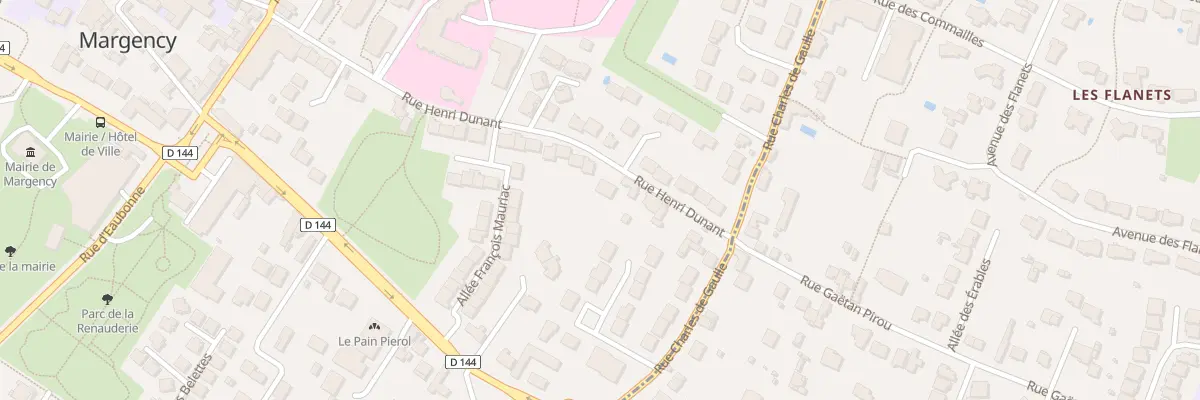 Plan du 34 Rue Henri Dunant à Margency
