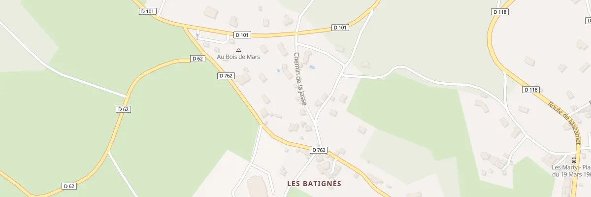 Plan du 60A Les Batignes aux Martys