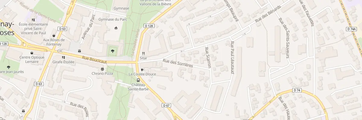 Plan du 1 Rue des Sorrières à Fontenay-aux-Roses