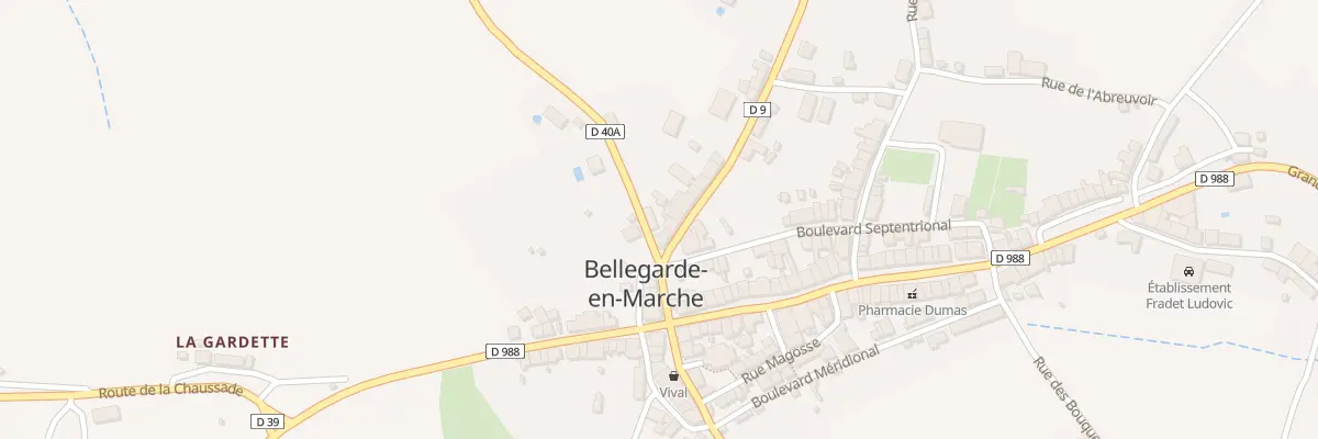 Plan du 6 Rue de la Magdelaine à Bellegarde-en-Marche