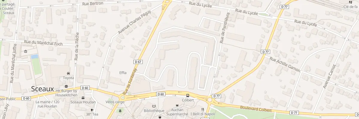 Plan du 8 All Bernadotte à Sceaux