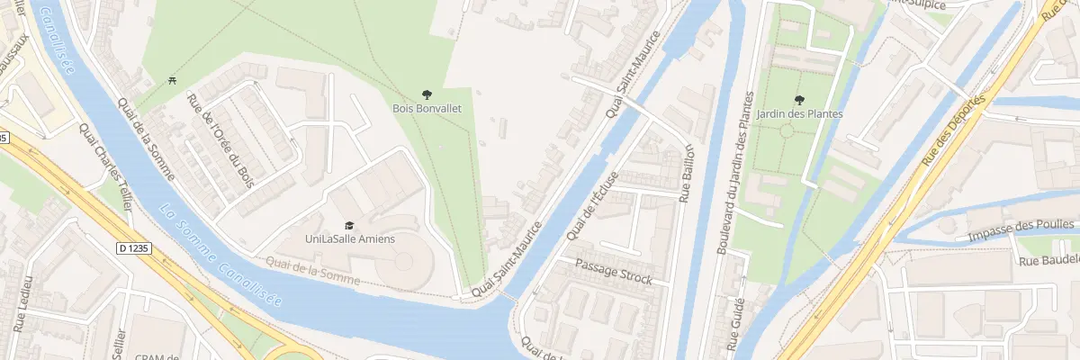 Plan du 21 Quai Saint-Maurice à Amiens
