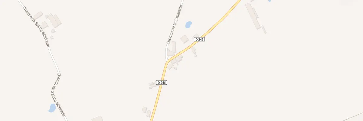 Plan du 34 Rte de Bollezeele à Volckerinckhove