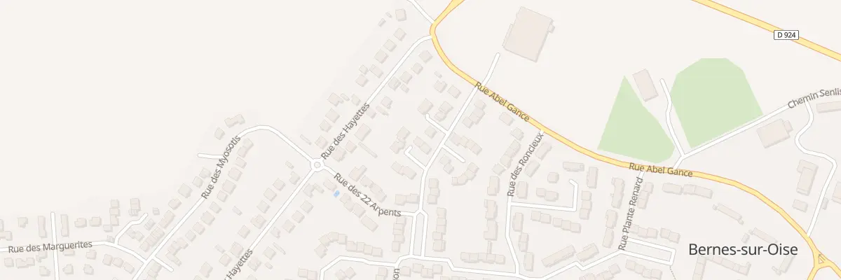 Plan du 12 Rue de l’Argilliere à Bernes-sur-Oise