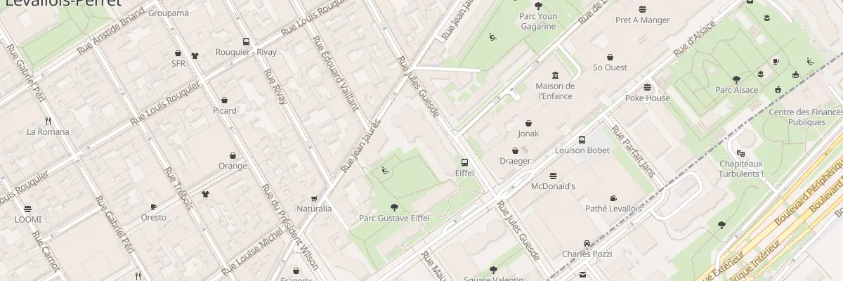 Plan du 17 Rue Jules Guesde à Levallois-Perret