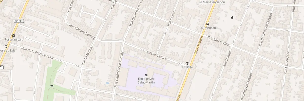 Plan du 19 Rue Latour à Amiens