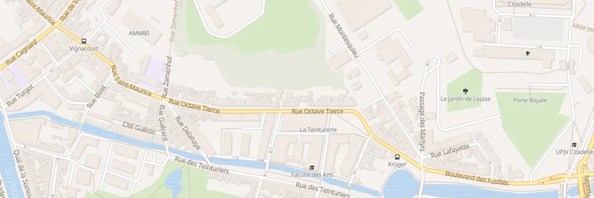 Plan du 90 Rue Octave Tierce à Amiens