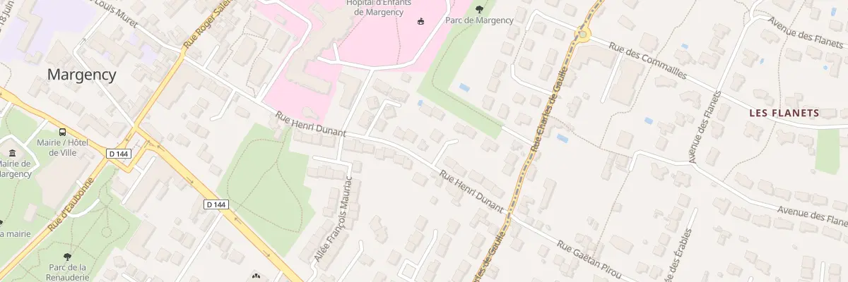 Plan du 13 Rue Henri Dunant à Margency