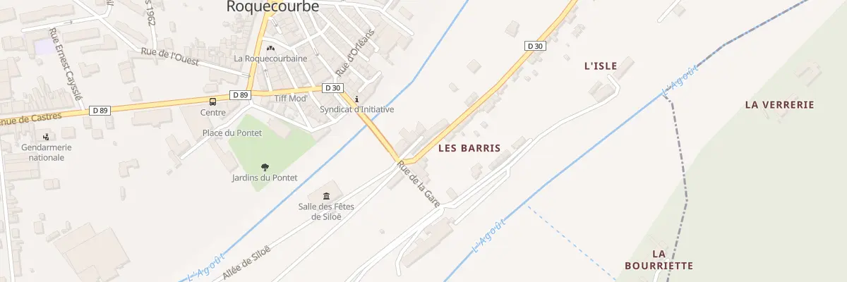 Plan du 7 Rue de Barris à Roquecourbe