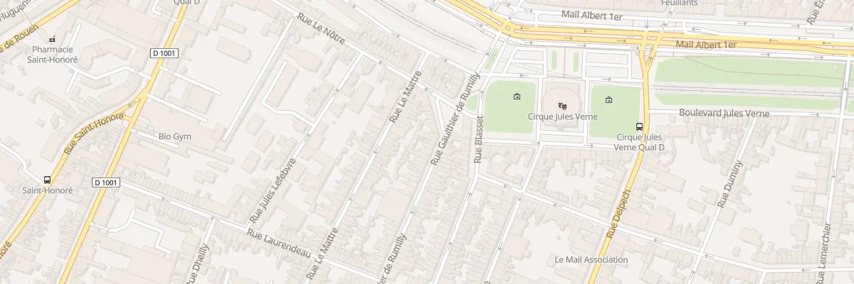Plan du 22 Rue Gaulthier de Rumilly à Amiens