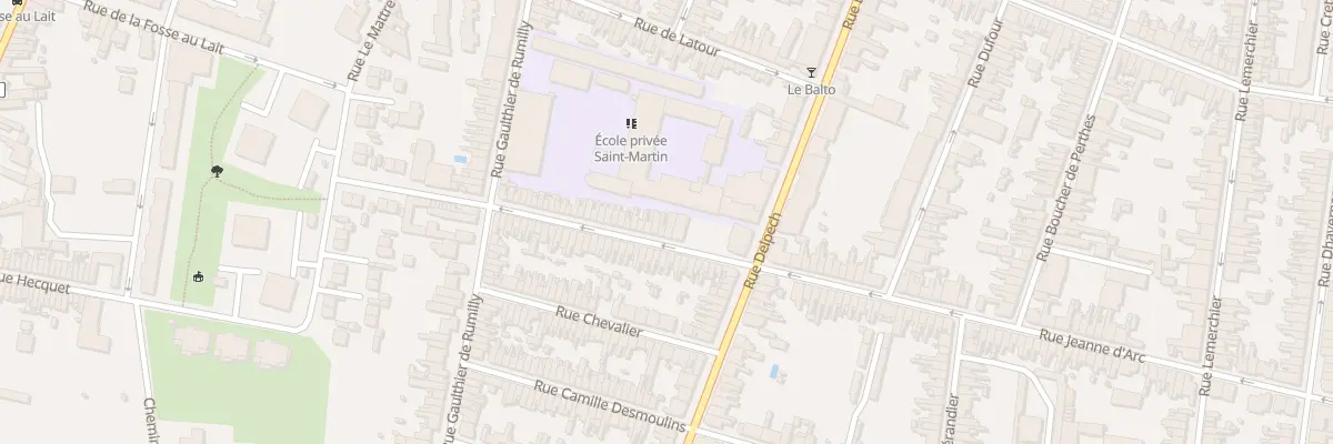 Plan du 49 Rue Jeanne d’Arc à Amiens
