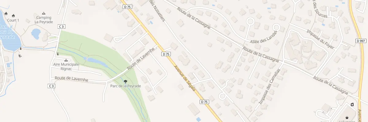 Plan du 58 Av du Segala à Rignac