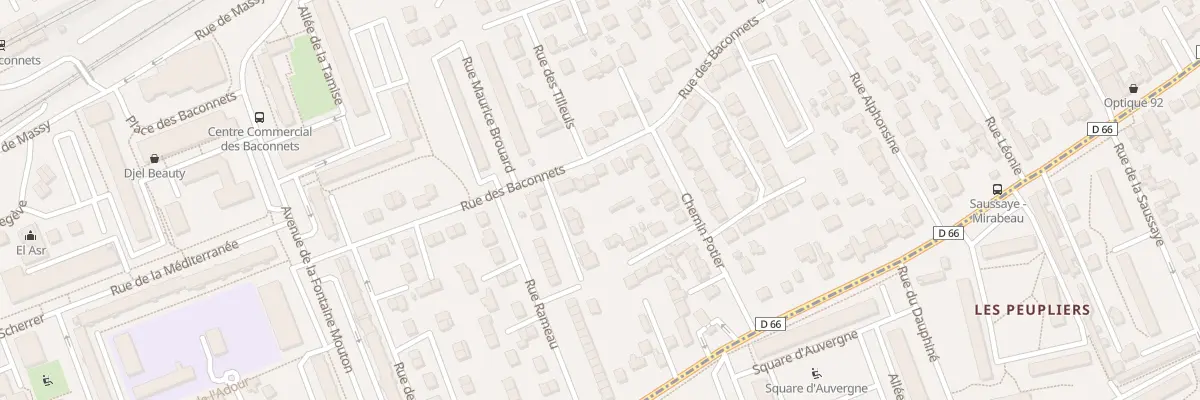 Plan du 61 Rue des Baconnets à Antony
