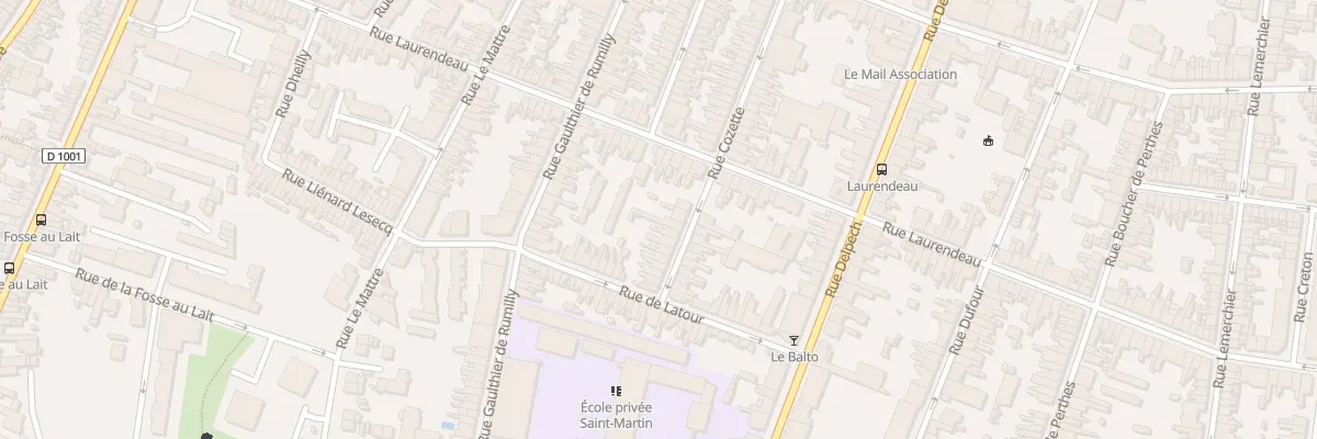 Plan du 48 Rue Cozette à Amiens