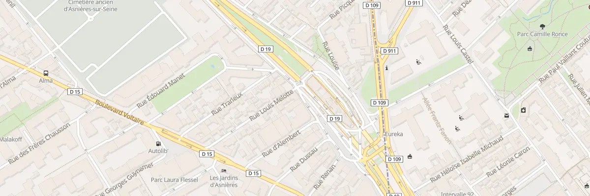 Plan du 27 Rue des Bas à Asnières-sur-Seine