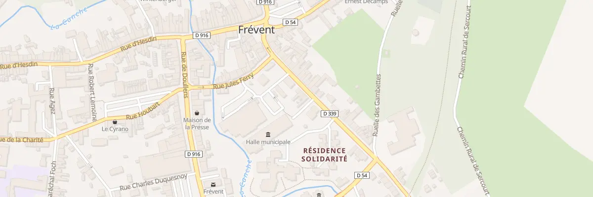Plan du 12 Rue du Général de Gaulle à Frévent